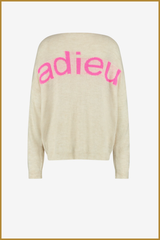 Jane Lushka - Pullover Grace pu - JAN230023 off white - Afbeelding 3
