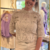 INUZ - Top gehaakt beige - INU230071