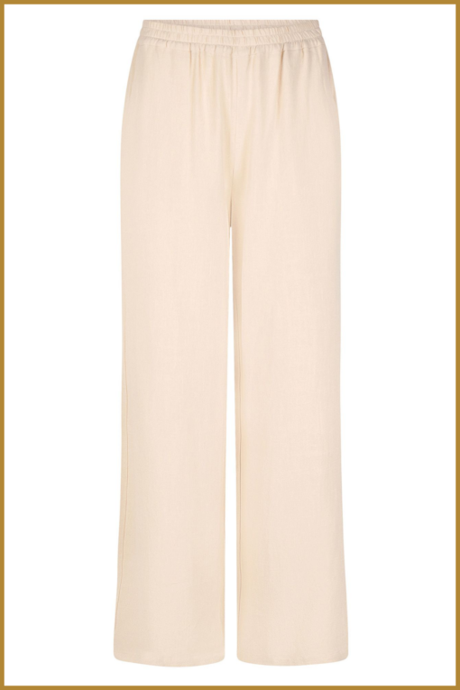 YDENCE - Pants Minou - YDE230035 ecru