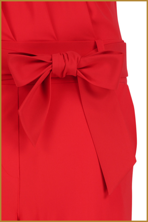 STUDIO ANNELOES - Mia jumpsuit red - STU230042 - Afbeelding 4
