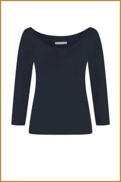 Alternative view of STUDIO ANNELOES -  Quinny bootneck pullover dark blue - STU230035