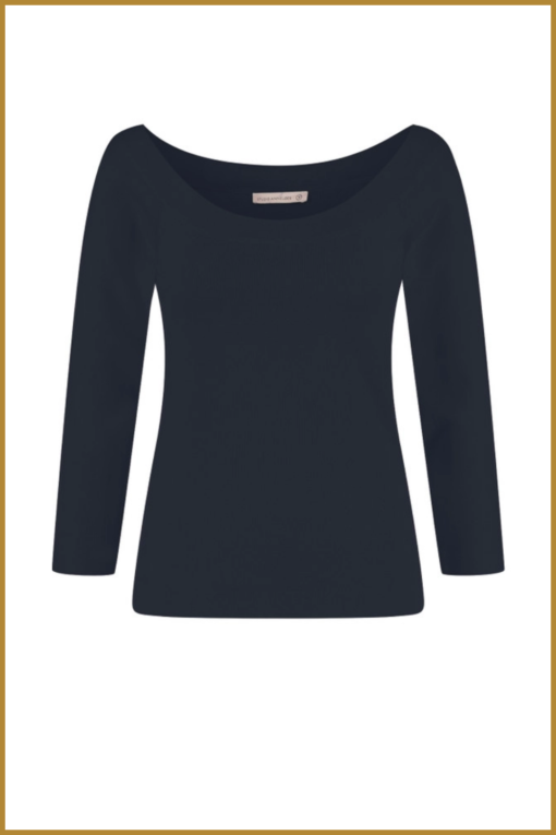 STUDIO ANNELOES - Quinny bootneck pullover dark blue - STU230035