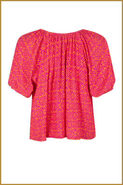 YDENCE - Top Shelly - YDE230033 aztec - Afbeelding 2