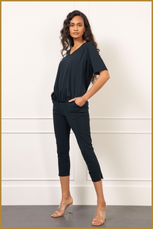 STUDIO ANNELOES - Billy trousers black - STU230048