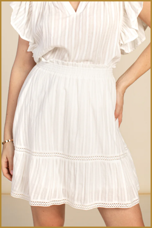 AAIKO -CARLINA FANCY STRIPE CO 520 les blancs - AAI230024 - Afbeelding 2