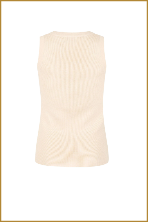 YDENCE - Knitted top Keely- YDE230023 ecru - Afbeelding 2