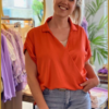 INUZ - Blouse Roma oranje - BHA230032