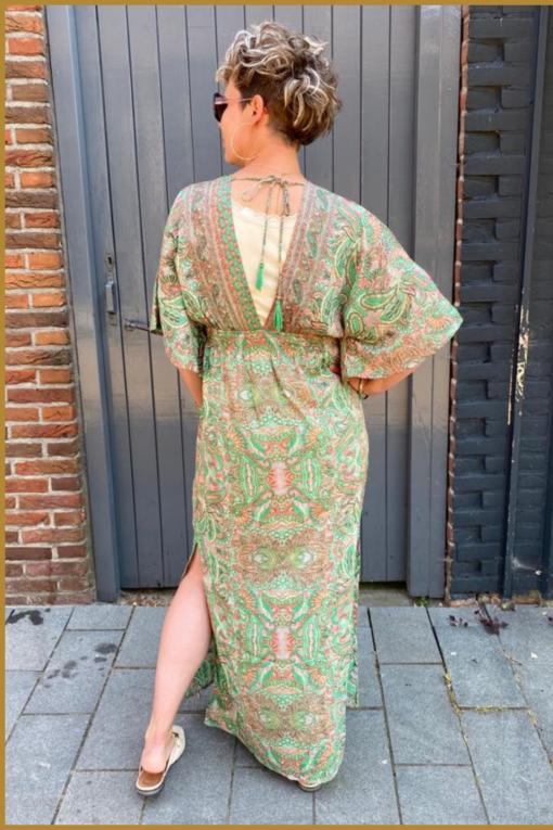 INUZ - Jurk Lady groen -INU230129 - Afbeelding 2