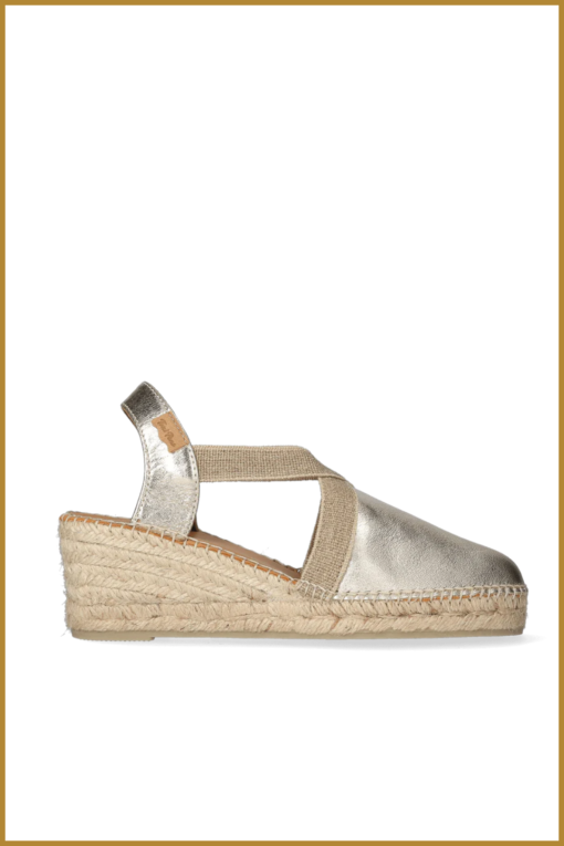 INUZ - TOSSA DAMES ESPADRILLES PLATI- Goud plati - Afbeelding 2