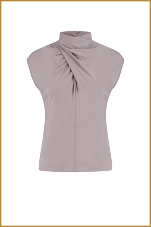STUDIO ANNELOES - Filou col top taupe - STU230058 - Afbeelding 2