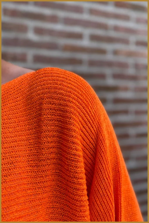 INUZ - Zomertrui Luxe oranje - BEA230003 - Afbeelding 2