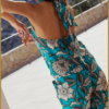 STUDIO ANNELOES - Monica flower jumpsuit turqoise kit - STU230053