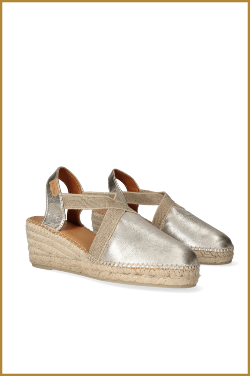 INUZ - TOSSA DAMES ESPADRILLES PLATI- Goud plati - Afbeelding 3