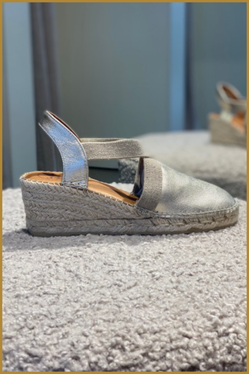 INUZ - TOSSA DAMES ESPADRILLES PLATI- Goud plati