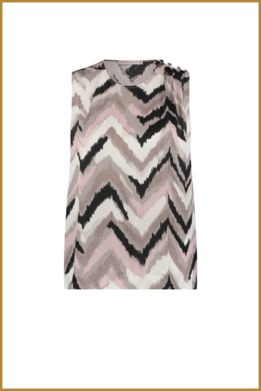STUDIO ANNELOES - Lotte satin top taupe - STU230061 - Afbeelding 2