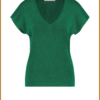 STUDIO ANNELOES - Tanya lurex pullover green - STU23088