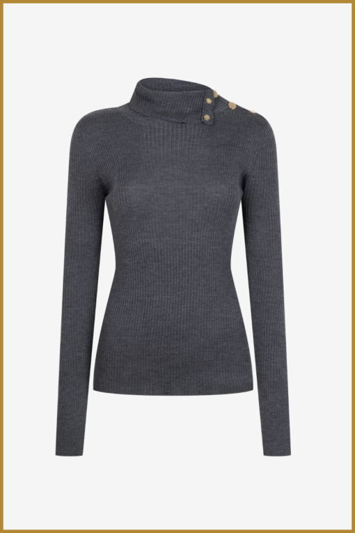 JL -  Pullover 90693- grey -JAN230039 - Afbeelding 3