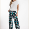 STUDIO ANNELOES - Lexis retro trousers skyemerald - STU230027