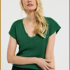 STUDIO ANNELOES - Tanya lurex pullover green - STU23088