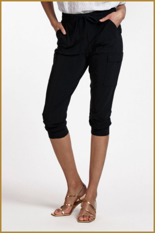 STUDIO ANNELOES - Nola cargo trousers black - STU230084