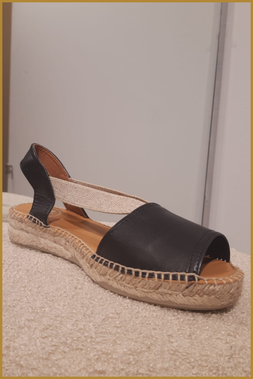 INUZ - Espadrille etna negre zwart - INU230188