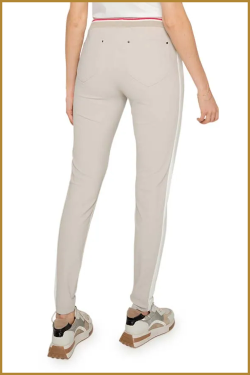 ZIP73 - Broek boord - ZIP230012 sand/streep/framboos