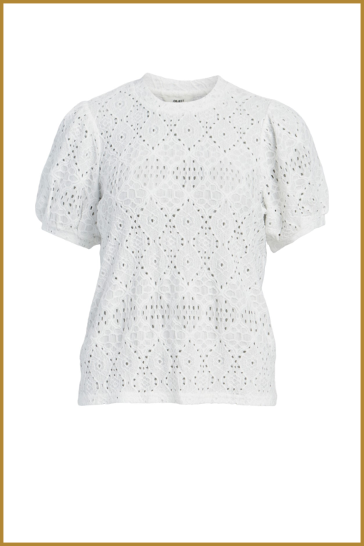OBJECT - Objfeodora ss top - cloud dancer OBJ230036 - Afbeelding 3