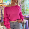 INUZ - Top Ramani fucsia - INU230065