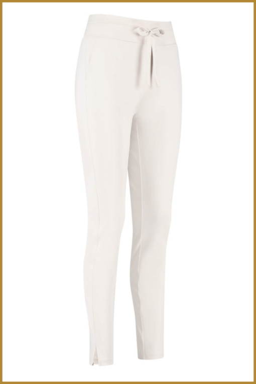 STUDIO ANNELOES - Downstairs bonded trousers offwhite - STU230077