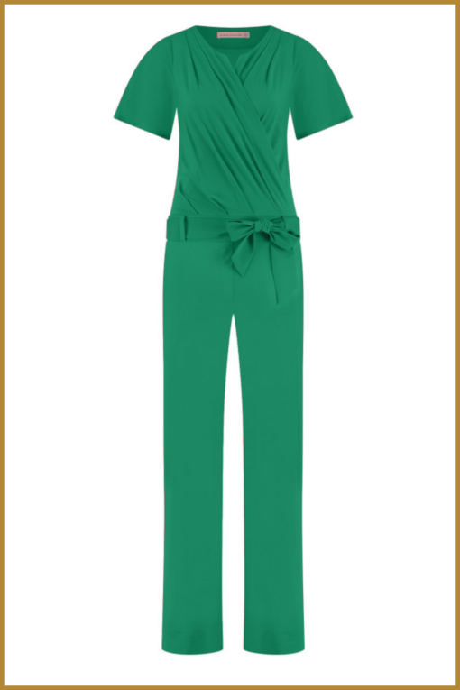 STUDIO ANNELOES- Mia jumpsuit green - STU230081