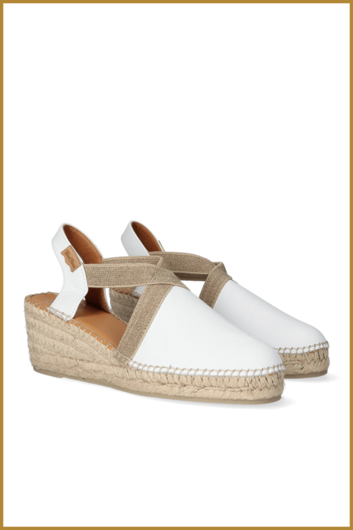 INUZ - TOSSA DAMES ESPADRILLES BLANC- INU230176 - Afbeelding 4