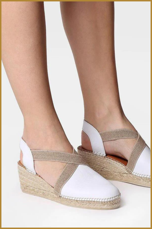 INUZ - TOSSA DAMES ESPADRILLES BLANC- INU230176 - Afbeelding 2