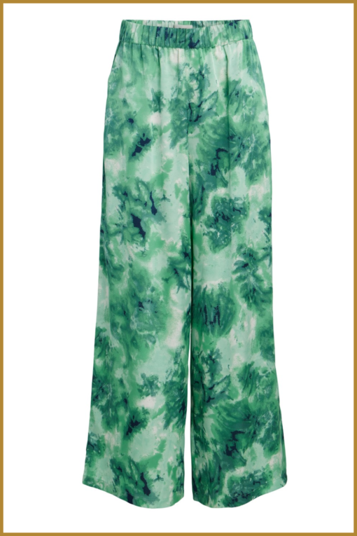 Pants OBJSUMAI GADDI - OBJ230033 fern green graphical