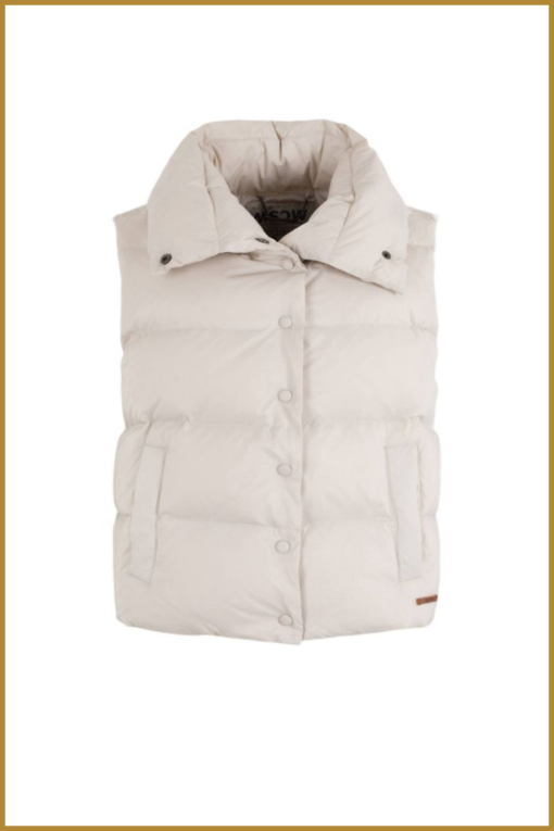 MSCW - Bodywarmer 07-08-Fall chalk solid - MOS230035 - Afbeelding 2