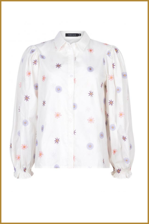 YDENCE - Blouse Cindy flower -  YDE230059 - Afbeelding 2