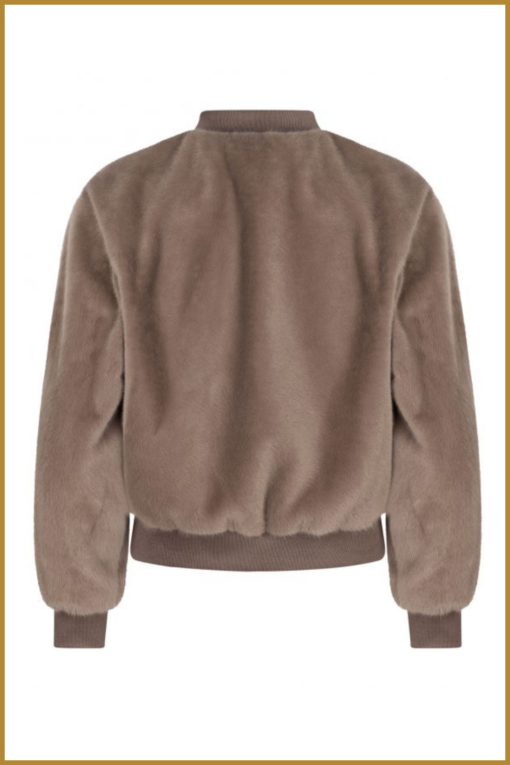 YDENCE - Bomberjacket Bessie taupe - YDE230048 - Afbeelding 2