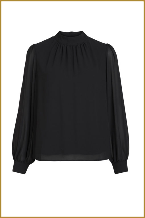 Top OBJMILA - OBJ230063 black - Afbeelding 2