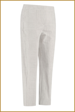 Alternative view of STUDIO ANNELOES - Mira check trousers cappucino - STU23091