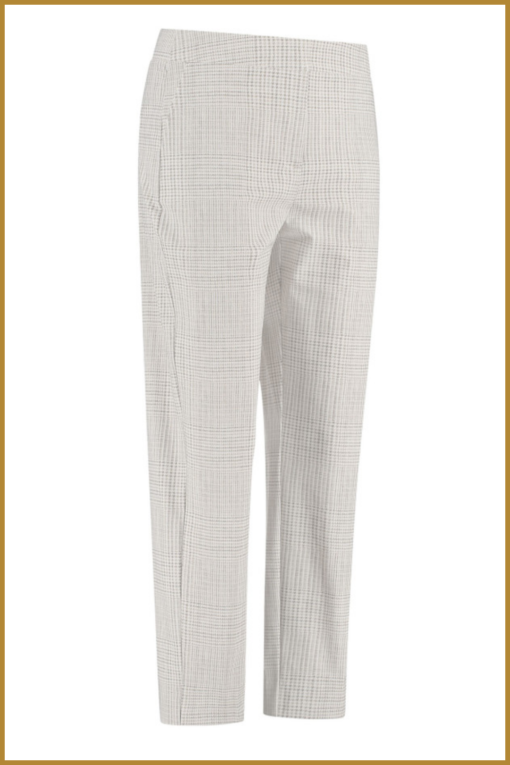 STUDIO ANNELOES - Mira check trousers cappucino - STU23091