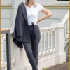 INUZ - Broek Faye grijs - SAV230011