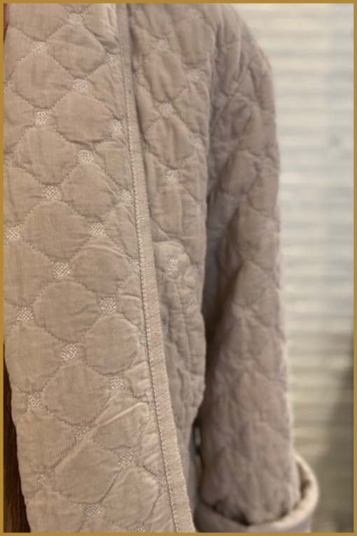 INUZ - Quilted jasje beige -AMB230019 - Afbeelding 2