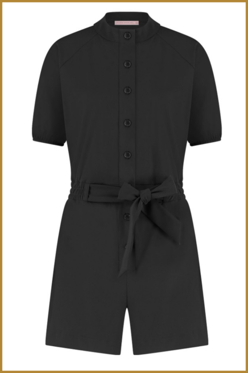 STUDIO ANNELOES - Marcie jumpsuit black - STU230069 - Afbeelding 2