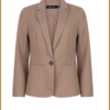 YDENCE - Blazer Isabaeu taupe - YDE230054