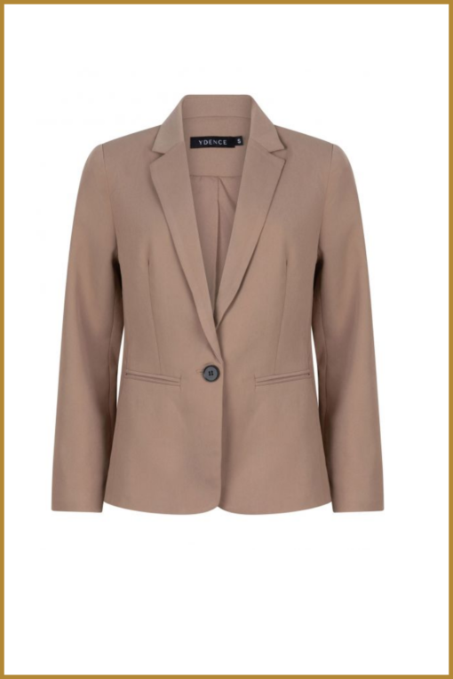 YDENCE - Blazer Isabaeu taupe - YDE230054