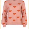 YDENCE - Knitted sweater Harper blush/rust - YDE230049