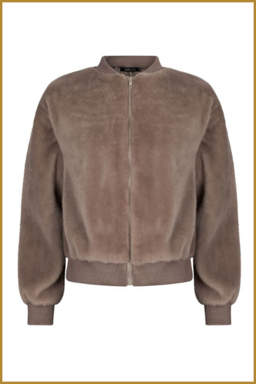 YDENCE - Bomberjacket Bessie taupe - YDE230048