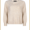 YDENCE - Knitted sweater Roxy beige - YDE230045