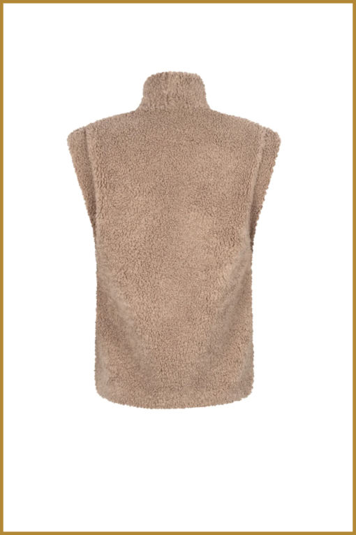 YDENCE - Gilet Abby taupe - YDE230044 - Afbeelding 2