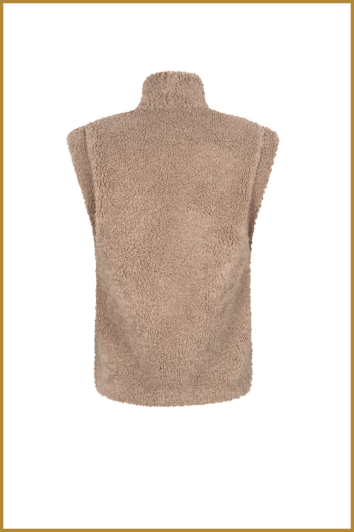 YDENCE - Gilet Abby taupe - YDE230044