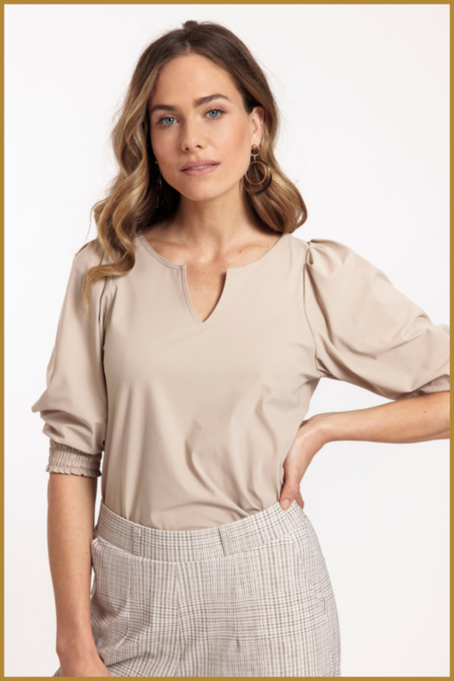 STUDIO ANNELOES - Bailey top cappucino - STU23090